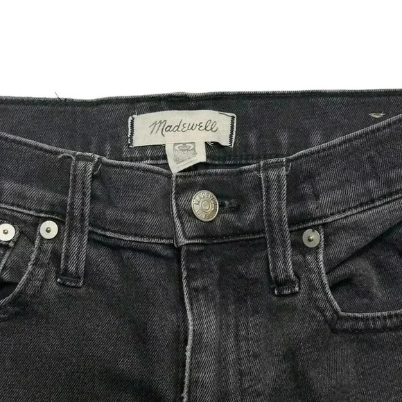 {Madewell} "The High-Rise Slim Boyjean in Lunar Wash" Straight Leg Stretch Denim - Picture 5 of 8